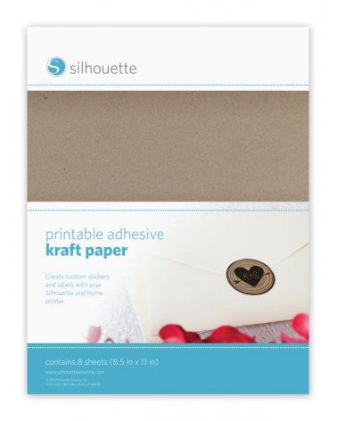 Silhouette Papier autocollant Imprimable papier kraft