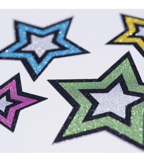 Papier Autocollant - paillettes (glitter)