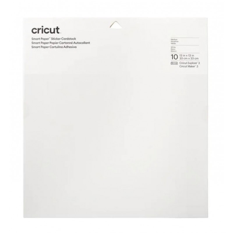 Cricut Papier autocollant Smart 30.5 x 30.5 cm, 10 feuilles